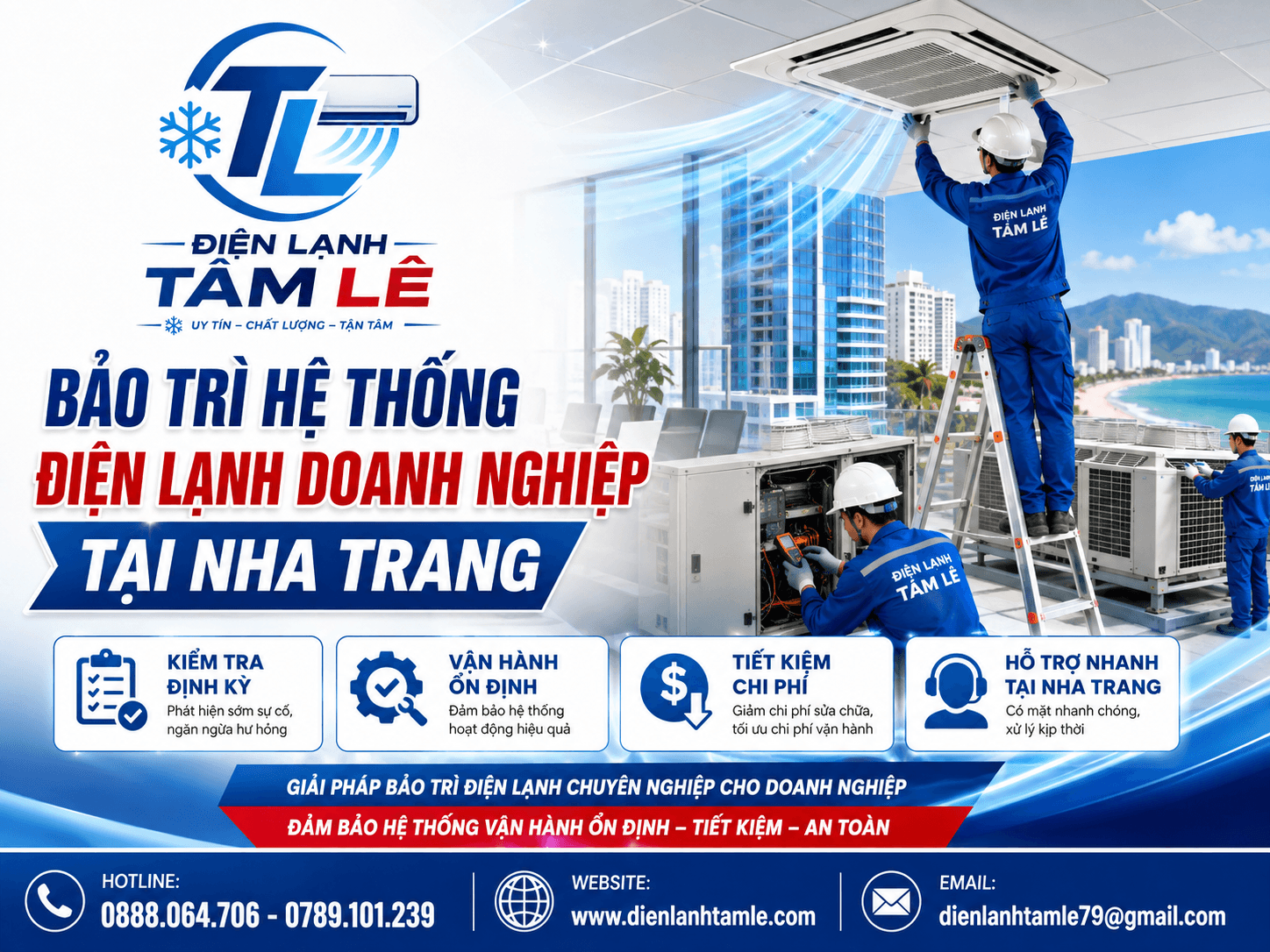Dịch Vụ Bảo Trì Hệ Thống Điện Lạnh Doanh Nghiệp Tại Nha Trang