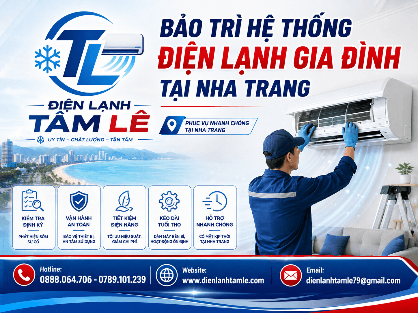 Dịch Vụ Bảo Trì Hệ Thống Điện Lạnh Gia Đình & Doanh Nghiệp Tại Nha Trang