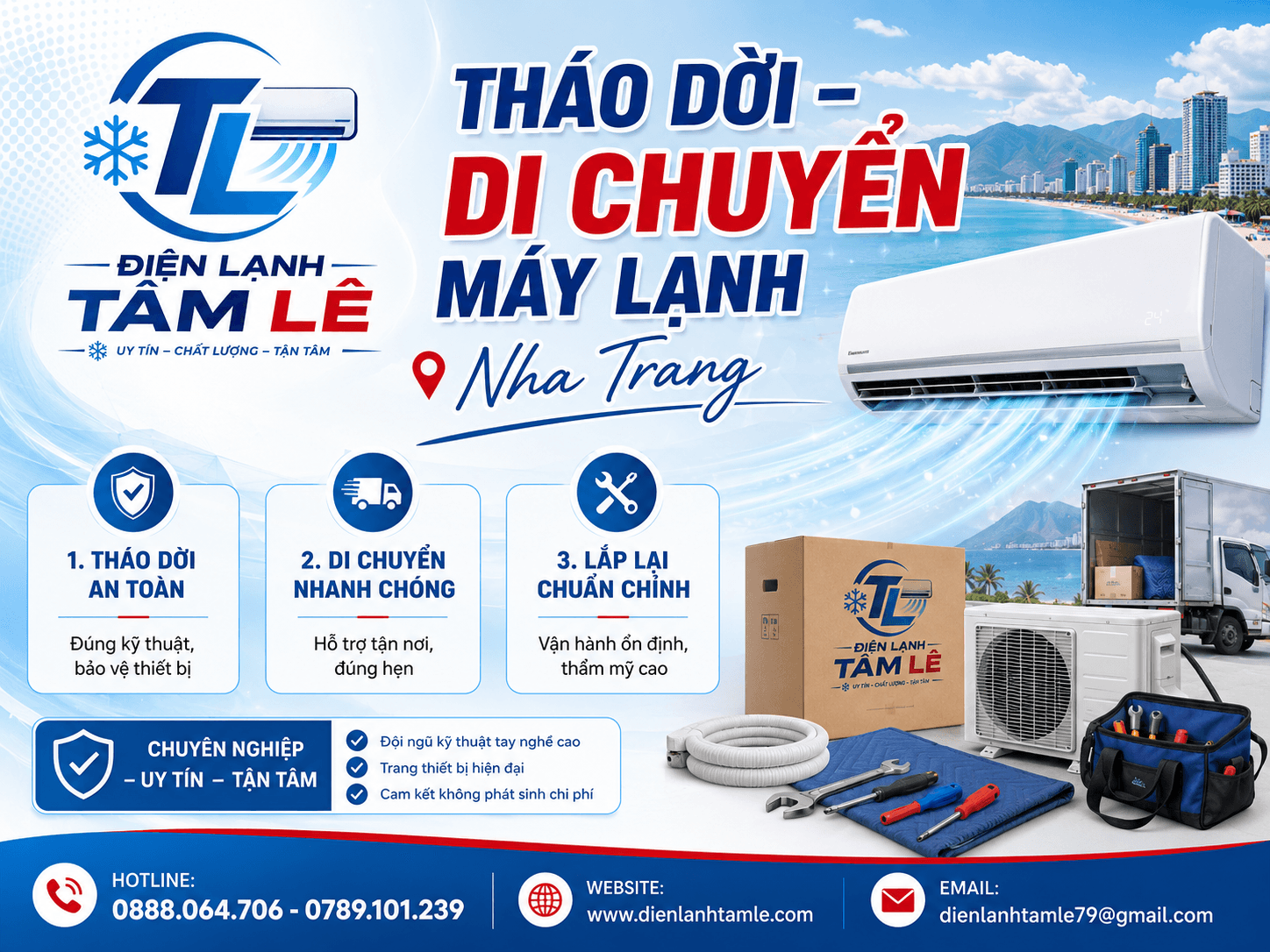 Dịch Vụ Tháo Dời – Di Chuyển Máy Lạnh An Toàn Nhanh Chóng Tại Nha Trang